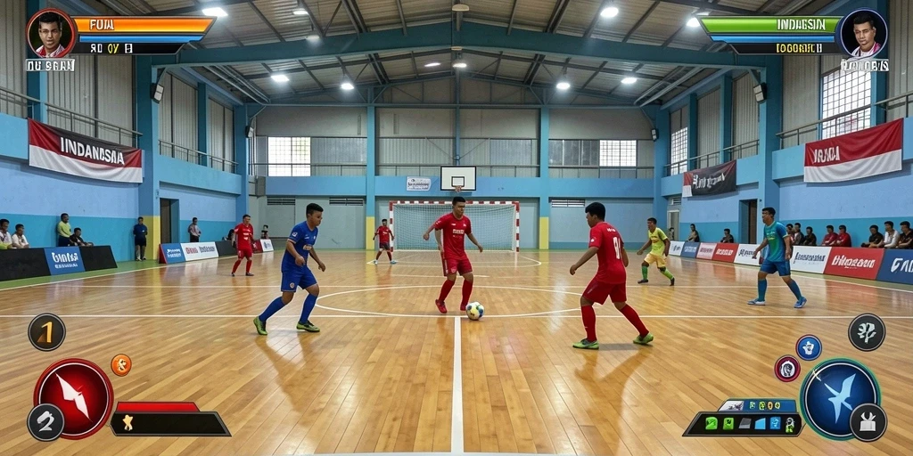 Pemandangan indah dalam game yang memukau.